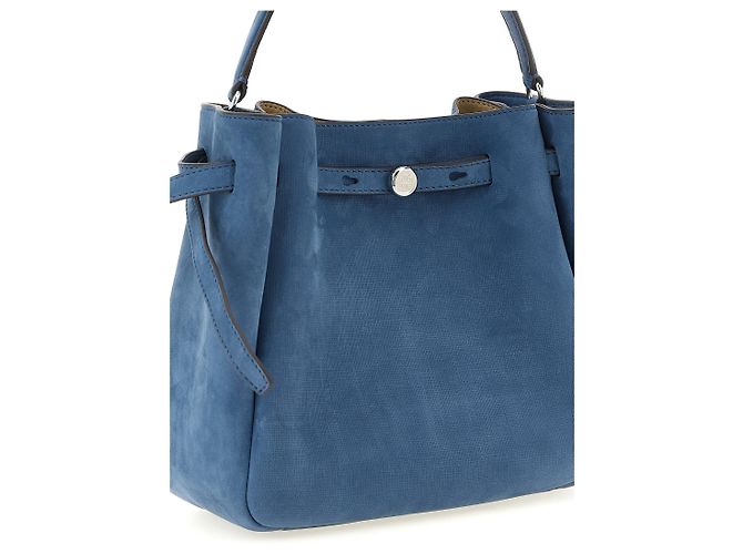 Tory Burch Borsa in pelle di agnello blu - vista 3