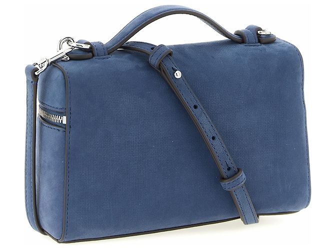 Tory Burch Borsa in pelle di agnello blu - vista 2