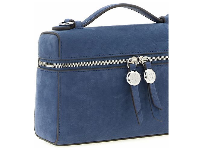 Tory Burch Borsa in pelle di agnello blu - vista 3