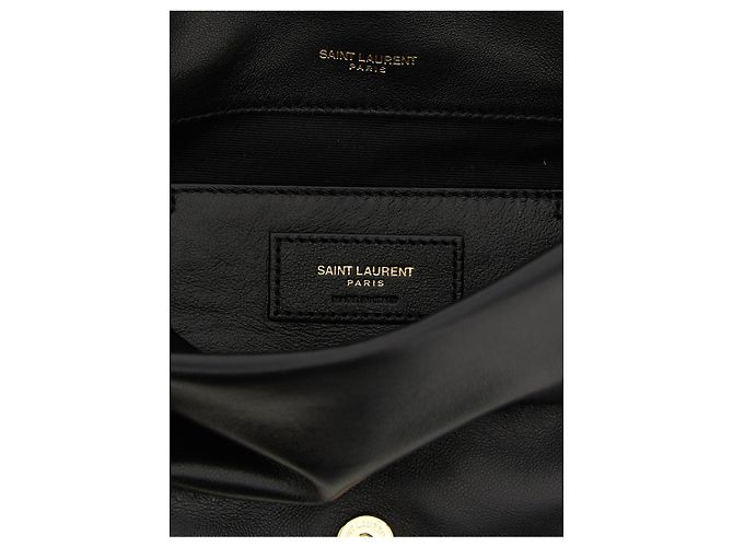Autre Marque Borsa a spalla in pelle di agnello nera - vista 4