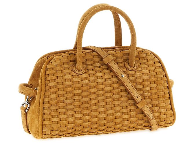 Jacquemus Borsa in pelle di vitello beige - vista 2