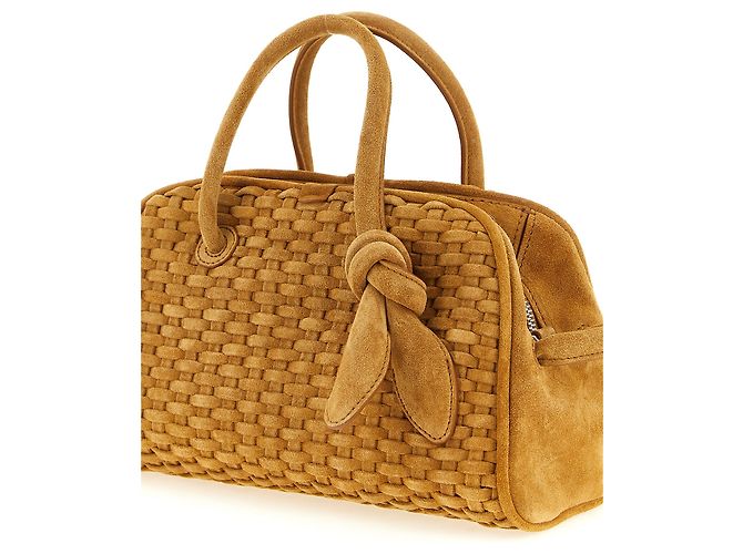 Jacquemus Borsa in pelle di vitello beige - vista 3