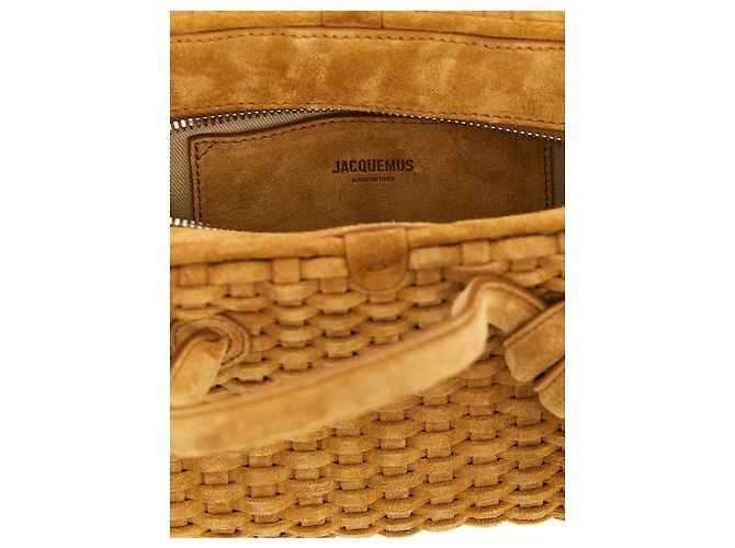 Jacquemus Borsa in pelle di vitello beige - vista 4