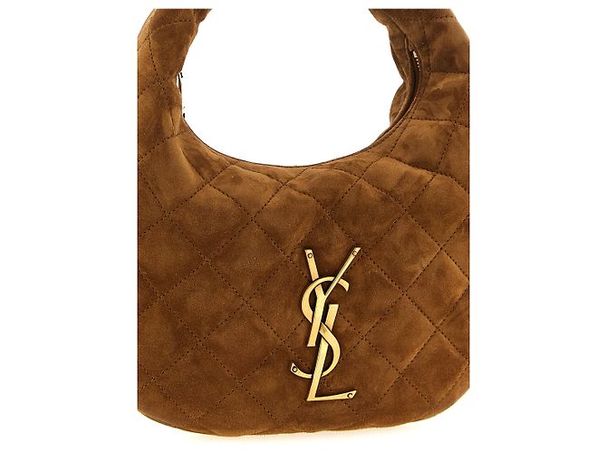 Autre Marque Borsa in pelle di vitello marrone - vista 3