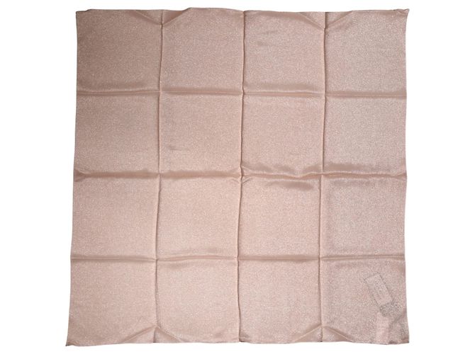 Dolce & Gabbana Foulard quadrato in misto seta rosa chiaro . . Sciarpa - vista 3