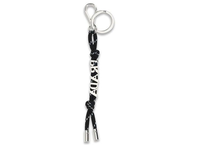 Prada Black Recycled Polyamide Keychain - view 2