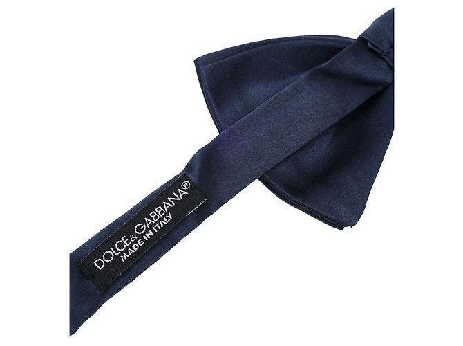 Papillon in seta blu Dolce & Gabbana - vista 3