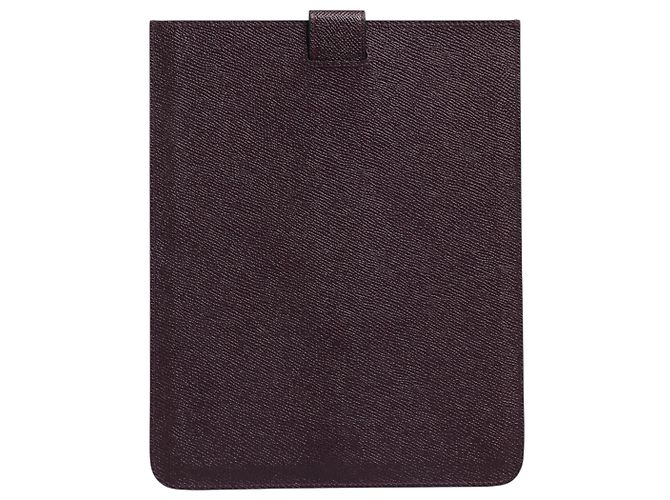 Dolce & Gabbana Custodia per tablet in pelle marrone scuro con placca logo - vista 3