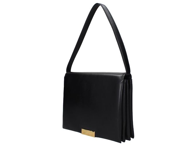 Jil Sander Borsa a tracolla in pelle nera - vista 2