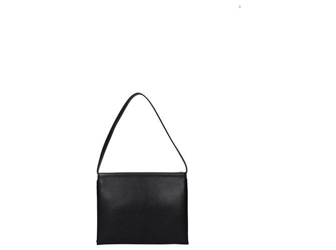 Jil Sander Borsa a tracolla in pelle nera - vista 3