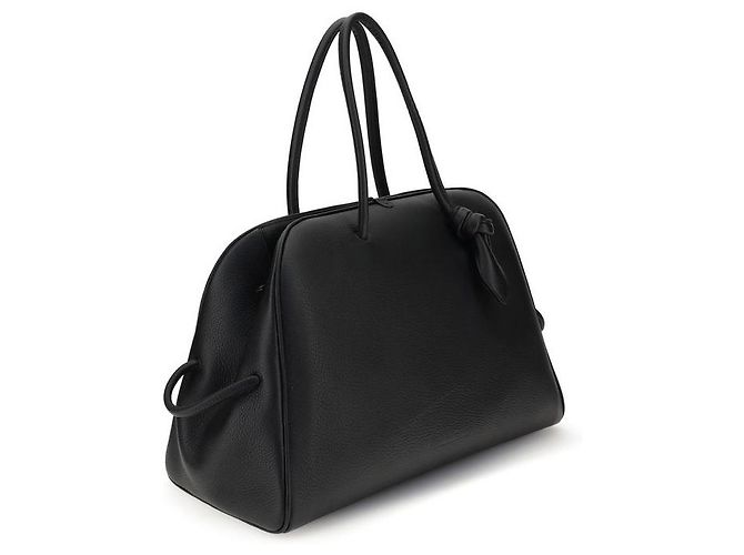 Jacquemus Borsa Bos Taurus in pelle di vitello nera - vista 2