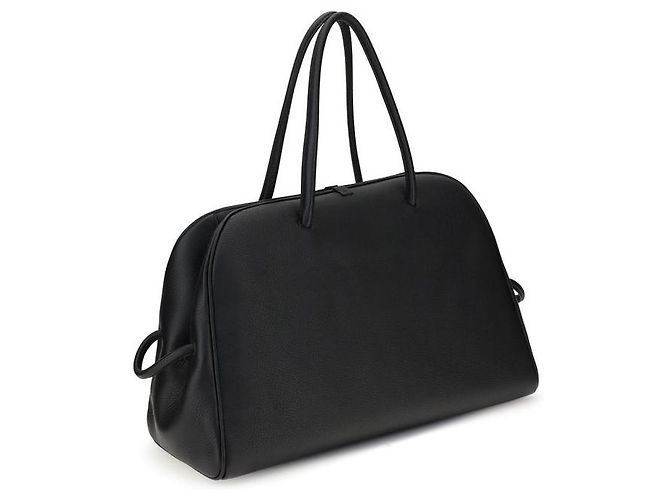 Jacquemus Borsa Bos Taurus in pelle di vitello nera - vista 3