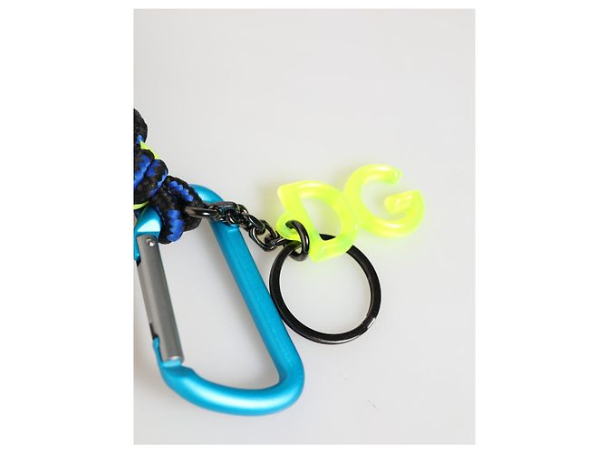 Dolce & Gabbana Multicolor Polyester Tape String DG Logo Keychain Keyring - view 2