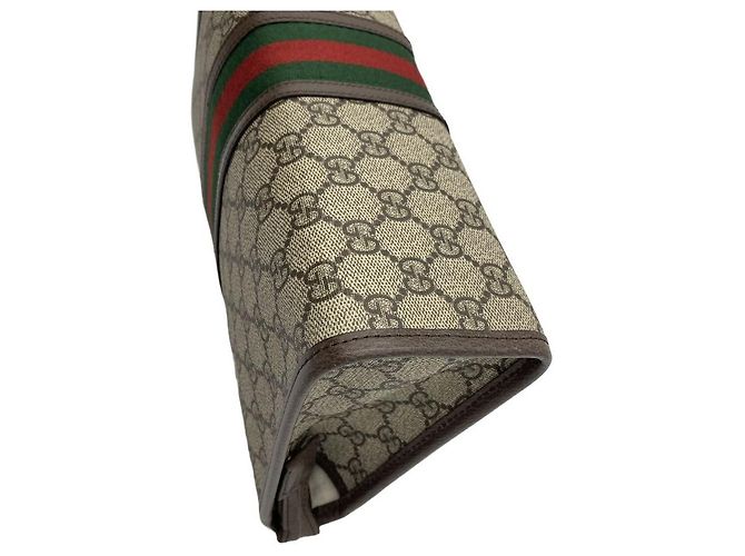 Gucci Pouch Medium Ophidia GG Supreme Canvas Beige Brown - vista 16