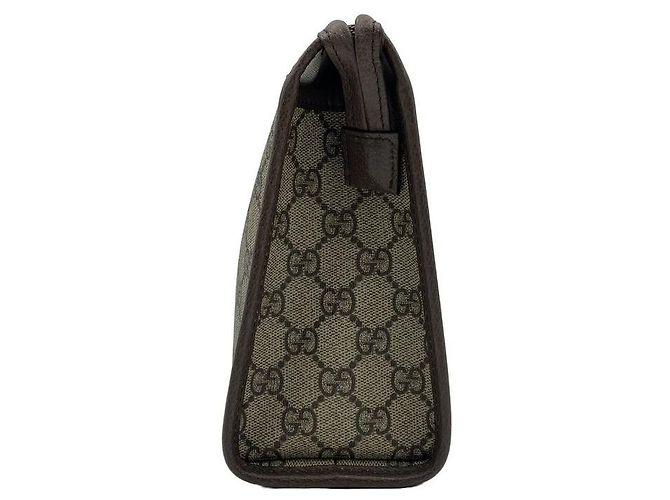 Gucci Pouch Medium Ophidia GG Supreme Canvas Beige Brown - vista 4