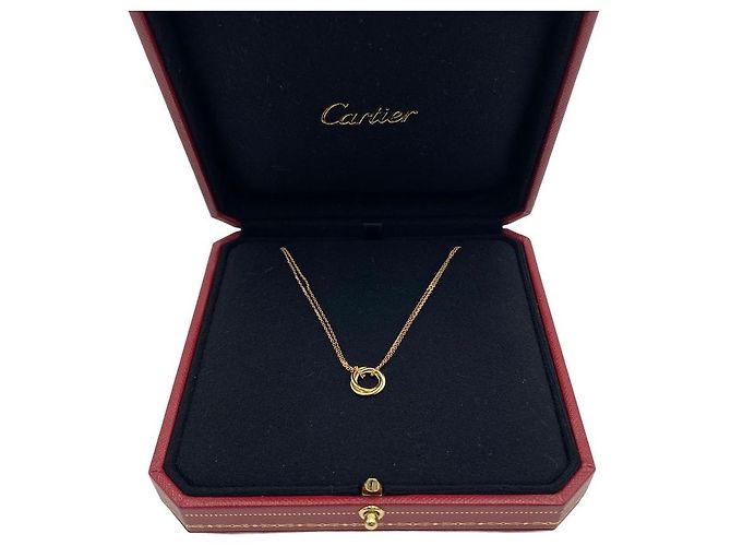 Cartier Collana Trinity Mini Pendant Tre Catene d'Oro - vista 10