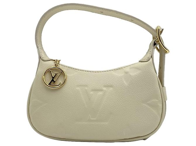 Louis Vuitton Borsa a tracolla hobo Mini Moon Monogram Empreinte Leather Mini Bag Cream - vista 12