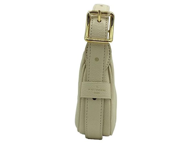 Louis Vuitton Borsa a tracolla hobo Mini Moon Monogram Empreinte Leather Mini Bag Cream - vista 3