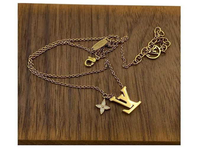 Louis Vuitton Collana Iconic Enamel Monogram Flower White Gold - vista 8