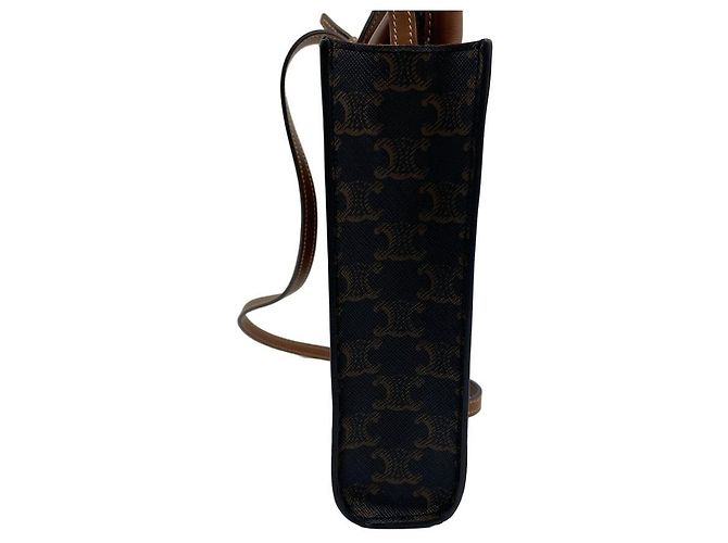 Céline Mini Vertical Cabas Tote Bag Brown cm - vista 4
