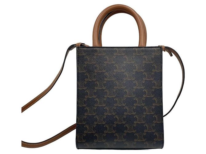Céline Mini Vertical Cabas Tote Bag Brown cm - vista 5