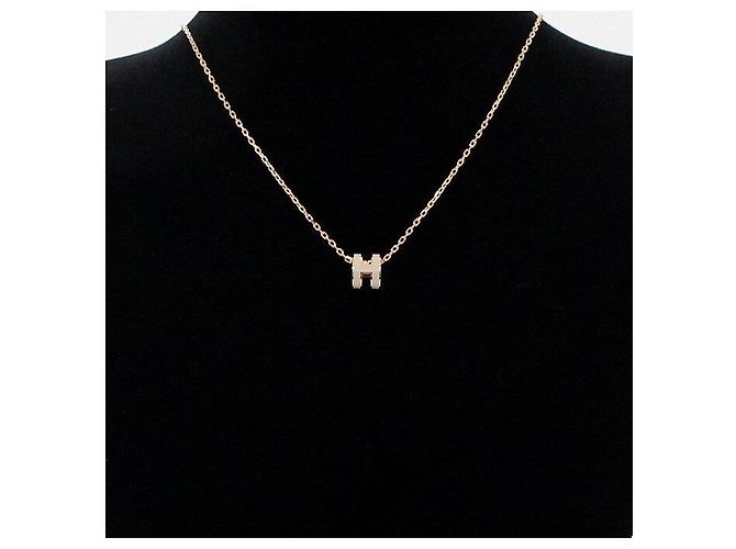 Hermès Collana da donna con catena in oro rosa e mini pendente - vista 2