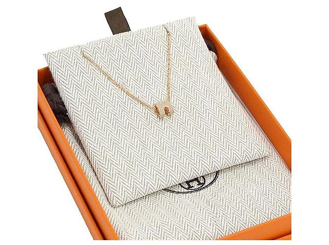 Hermès Collana da donna con catena in oro rosa e mini pendente - vista 6
