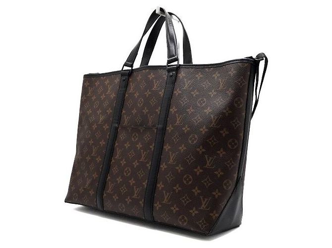 Louis Vuitton Borsa tote e a tracolla da uomo Monogram Macassar Weekend GM - vista 2