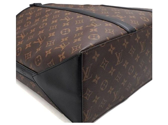 Louis Vuitton Borsa tote e a tracolla da uomo Monogram Macassar Weekend GM - vista 7