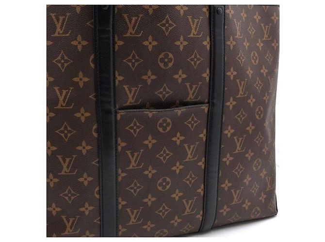 Louis Vuitton Borsa tote e a tracolla da uomo Monogram Macassar Weekend GM - vista 9