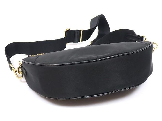 Prada Borsa a spalla Dumurun in pelle Saffiano e Re-Nylon nero - vue 4