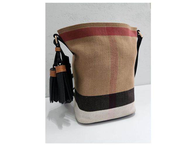 Burberry Canvas Check Ashby Small Hobo Schultertasche - Ansicht 4