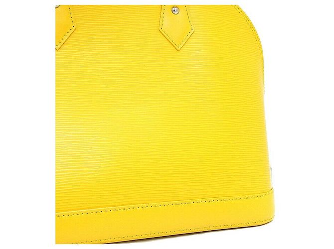 Louis Vuitton Borsa Tote Alma PM Gialla - vista 10