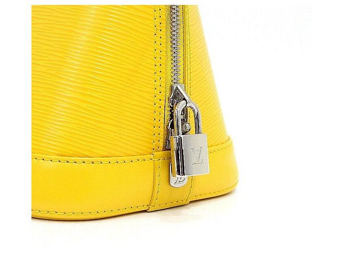 Louis Vuitton Borsa Tote Alma PM Gialla - vista 11