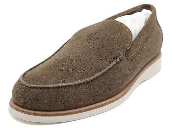 Hermès Mocassini Bassi Suede Diamant da Uomo - vista 2