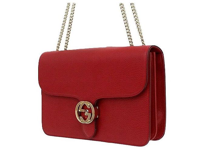 Gucci Bolsa de Ombro e Bolsa Tiracolo com Aba e Corrente Entrelaçada - vista 3