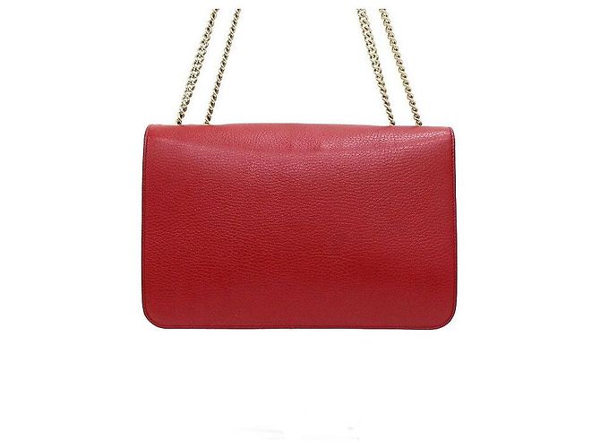 Gucci Bolsa de Ombro e Bolsa Tiracolo com Aba e Corrente Entrelaçada - vista 5