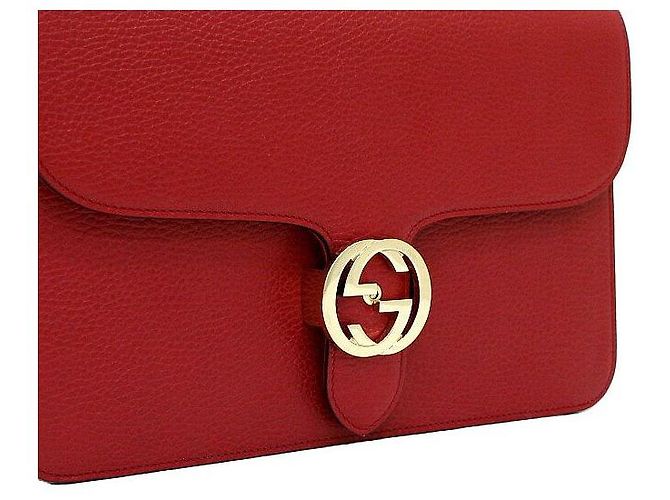 Gucci Bolsa de Ombro e Bolsa Tiracolo com Aba e Corrente Entrelaçada - vista 9