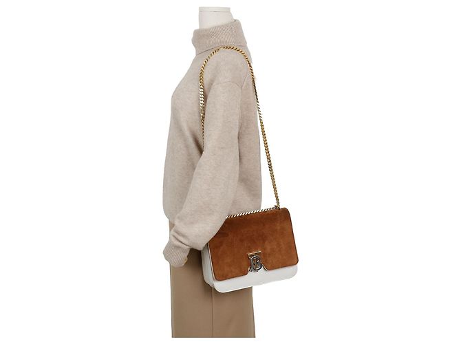 Burberry Medium Schultertasche mit Kette - Ansicht 15