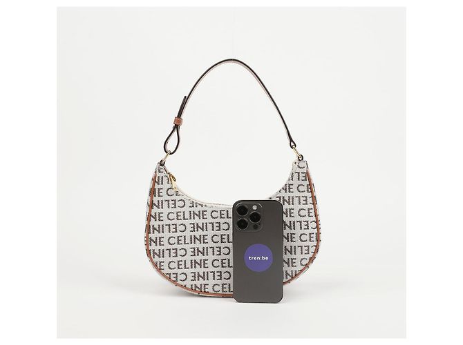 Céline Borsa a tracolla con logo a lettere - vista 8