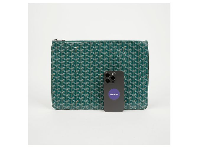 Goyard Clutch Sena MGM Green - vista 9