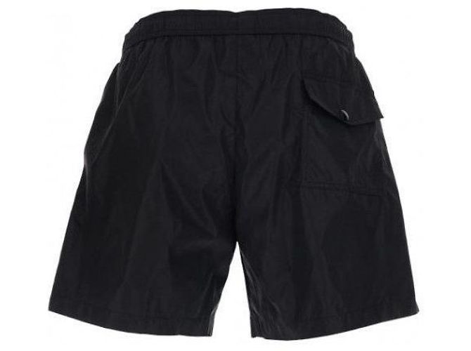 Moncler Pantaloncini da bagno con patch logo - vista 5