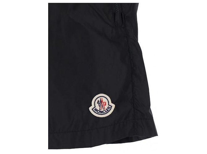 Moncler Pantaloncini da bagno con patch logo - vista 6