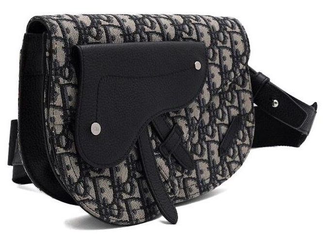 Dior Borsa a tracolla e borsa cintura Oblique Saddle Pouch da uomo - vista 3