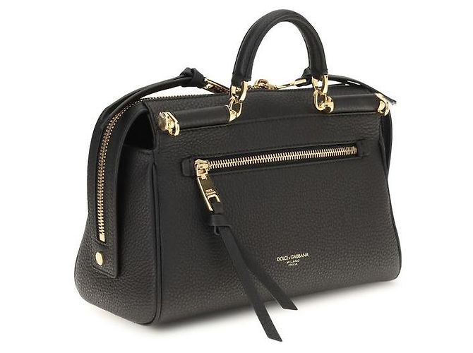 Dolce & Gabbana Borsa Bos Taurus in pelle di vitello nera - vista 3