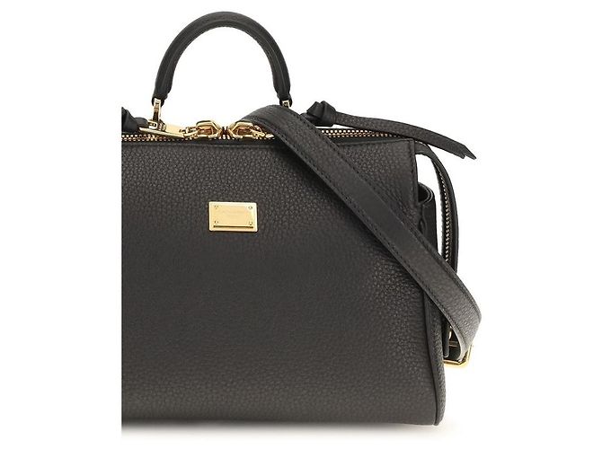 Dolce & Gabbana Borsa Bos Taurus in pelle di vitello nera - vista 4