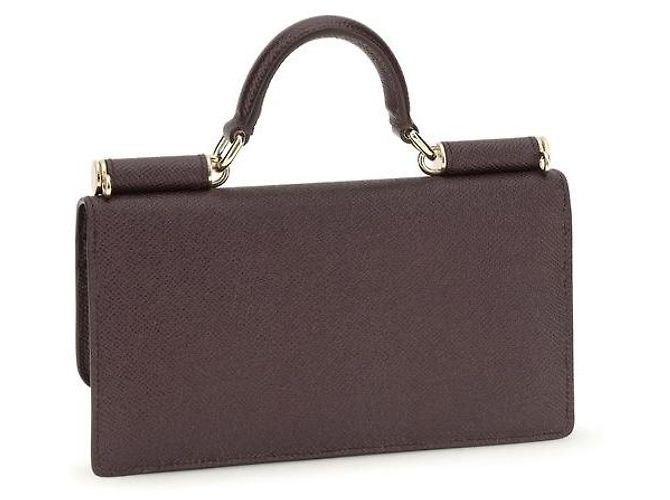 Dolce & Gabbana Borsa a tracolla Bos Taurus in pelle di vitello marrone - vista 3