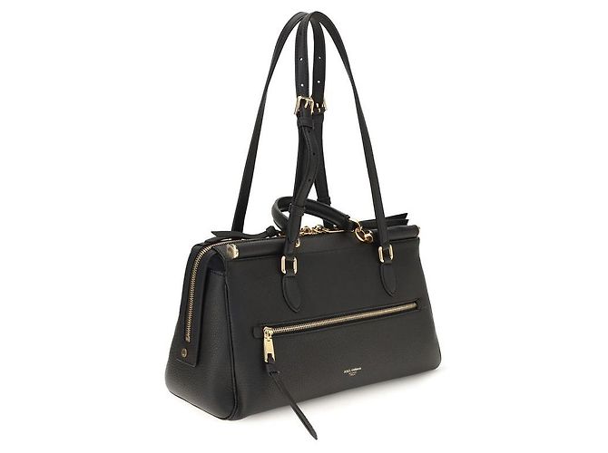 Dolce & Gabbana Borsa a tracolla Bos Taurus in pelle di vitello nera - vista 3