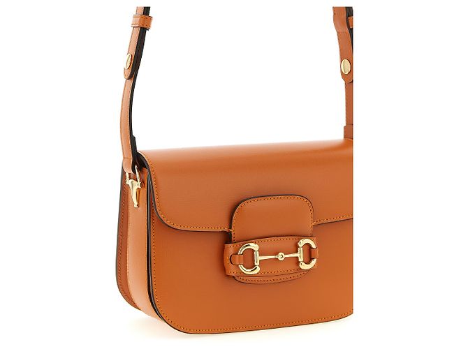 Gucci Borsa a tracolla in vitello arancione - vista 3
