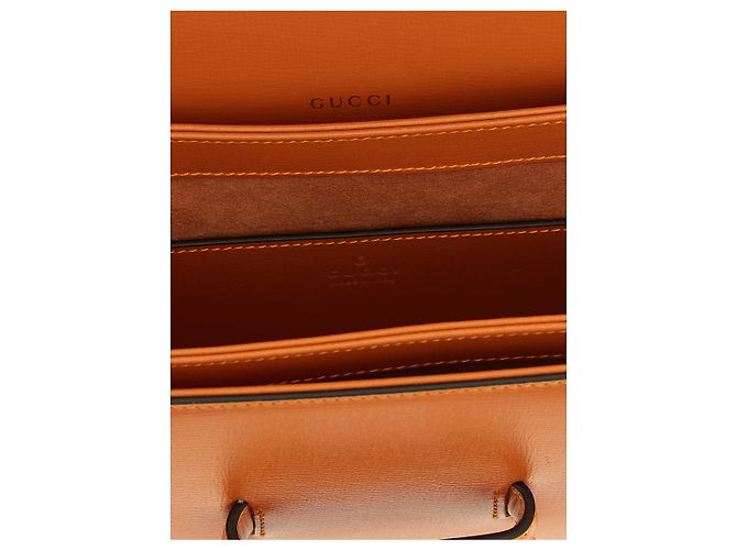 Gucci Borsa a tracolla in vitello arancione - vista 4